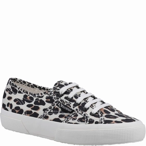 Superga 2750 Light leopard Print Trainer Fluidride
