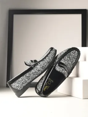 HITZ5338-Men's Black Leather Casual Loafers Loafers Office Shoes