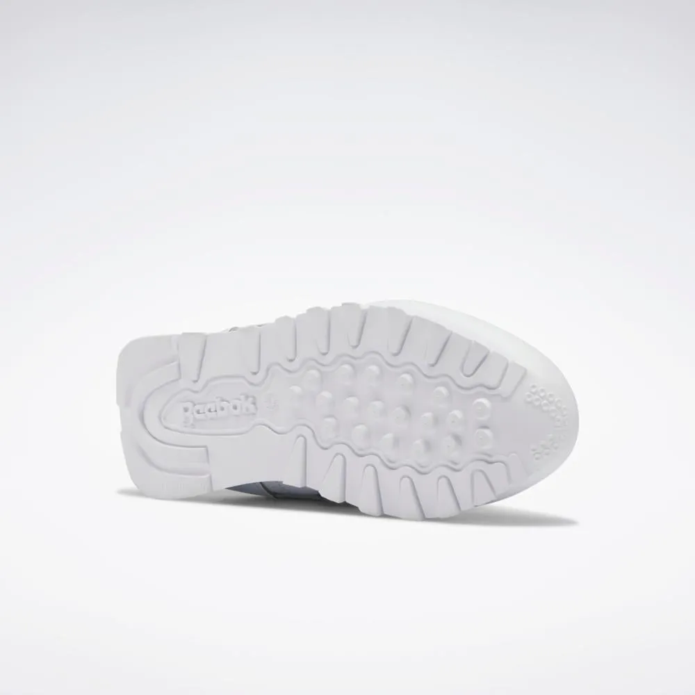 Reebok Footwear Kids Classic Leather CHILD FTWWHT/CBLACK/RADAQU Asics Gel-kayano Running Shoes