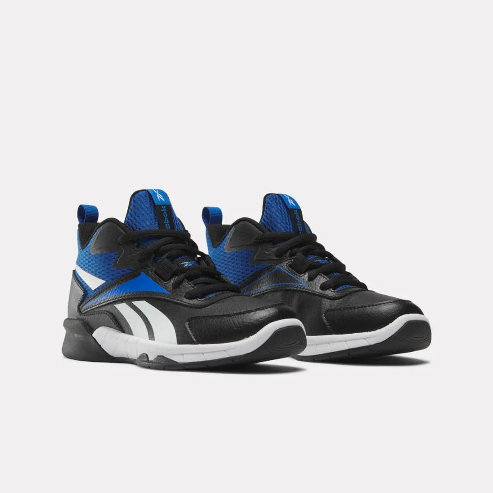 Reebok Footwear Kids More Buckets Shoes - Preschool CBLACK/VECBLU/FTWWHT Asics Running Shoes For Supination