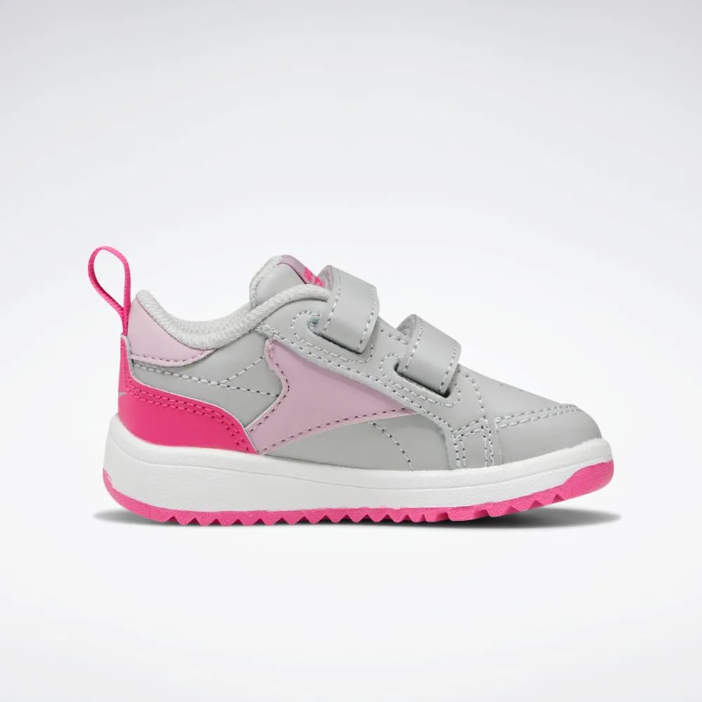 Reebok Footwear Kids WEEBOK CLASP LOW PURE GRY 2/INFUSED LILAC/PROUD Shoes Similar To Asics Gel Nimbus 25