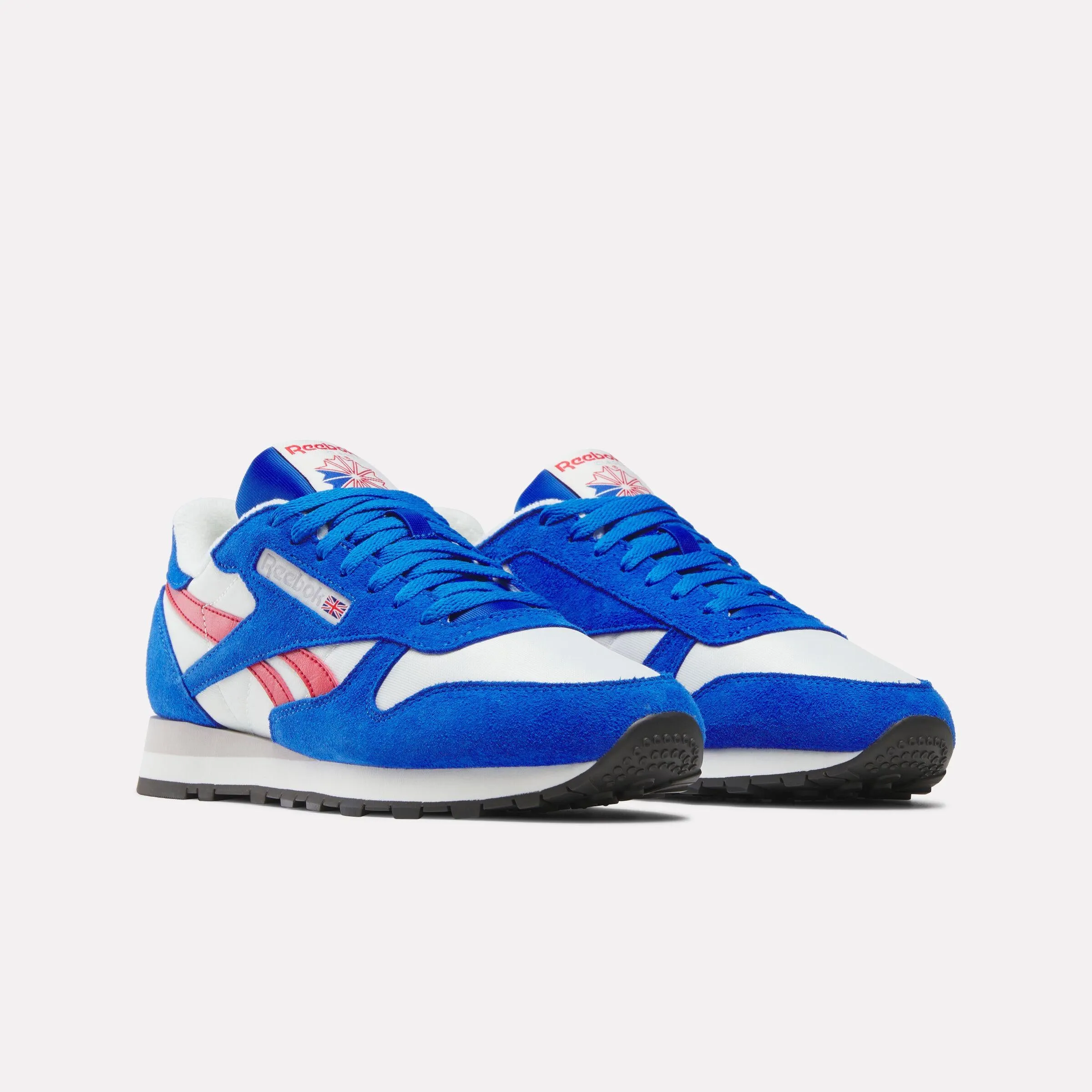 Reebok Footwear Men Classic Leather Shoes CHALK/OPTIMUM BLUE/VECTOR RED Purchase Asics Shoes Online