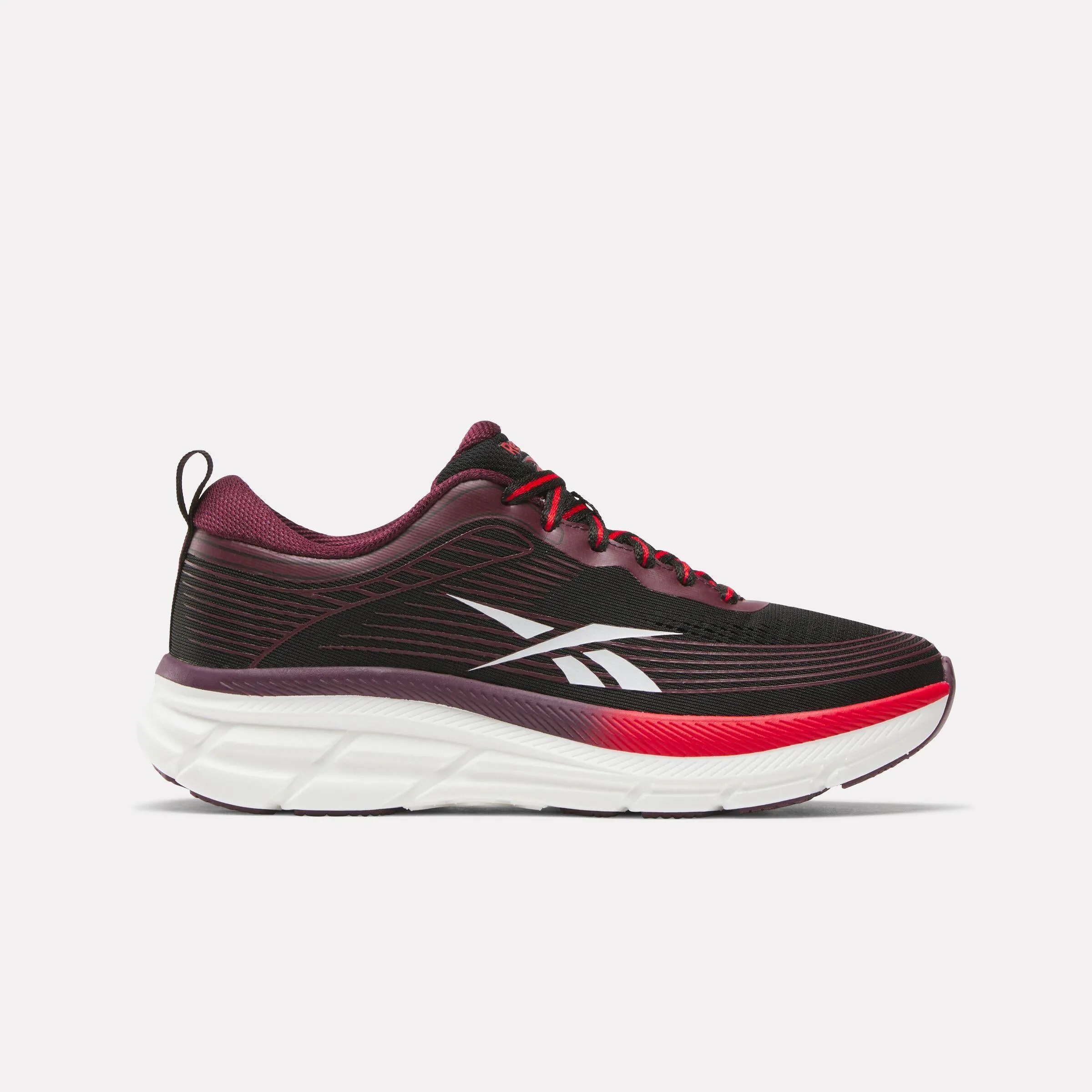 Asics Ghost Running Shoes Reebok Footwear Women Road Strider Running Shoes BLACK/BLACK CHERRY/RETRO RED