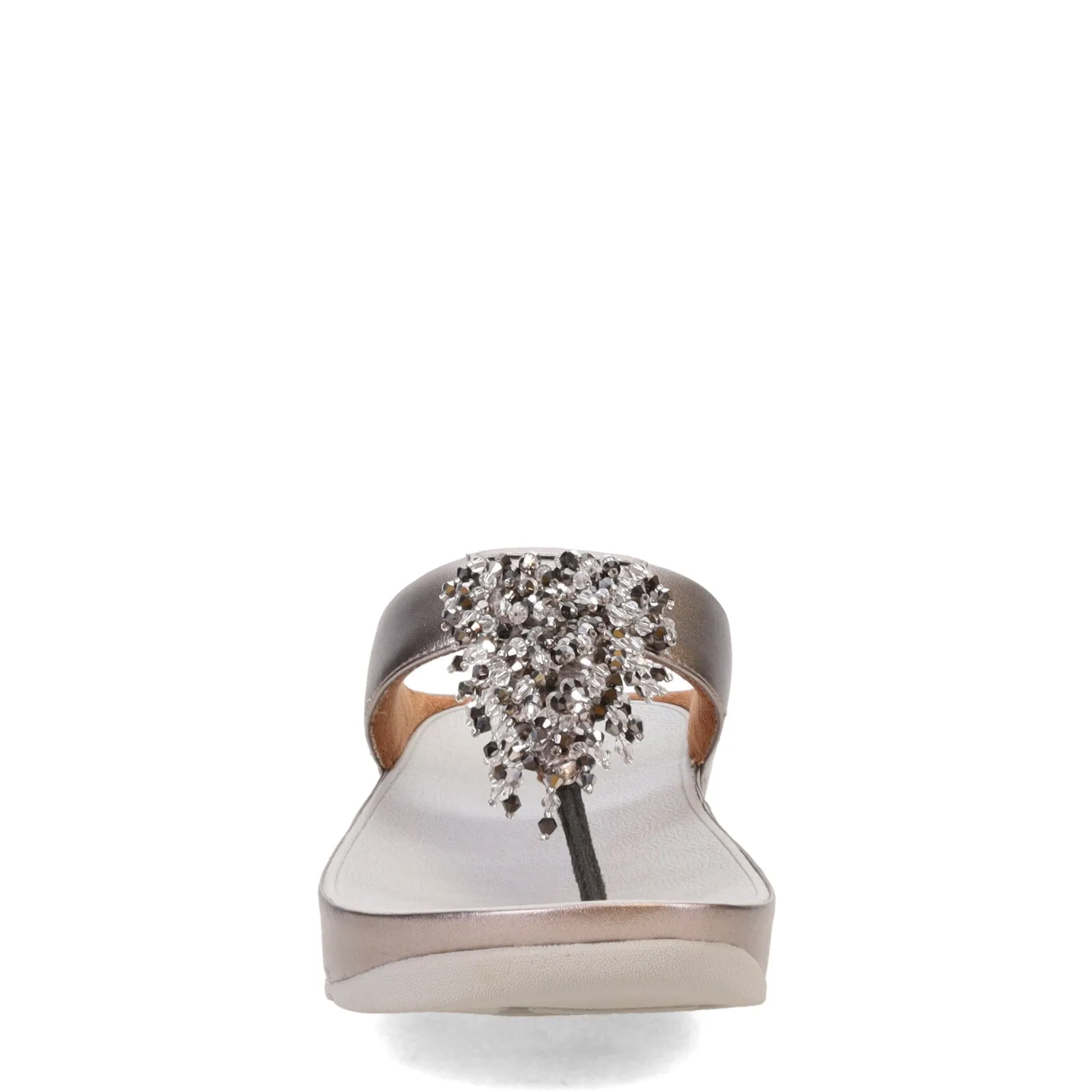 Women's FitFlop, Rumba Beaded Metallic Toe-Post Sandal All-day Summer Sandals Firm Step