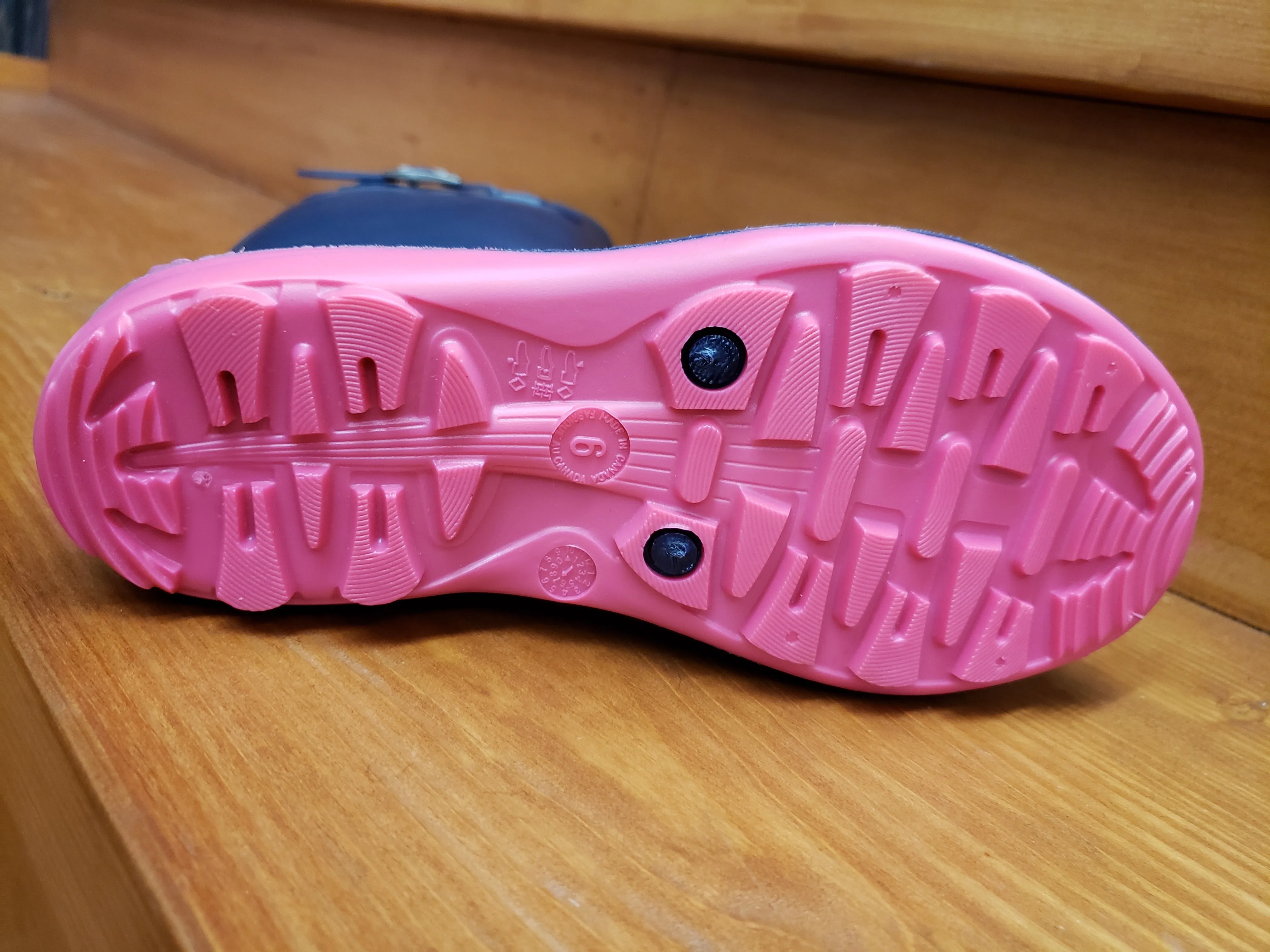 Kamik Olivia Navy/Pink EK2102 Soft Material Comfort Ankle Support