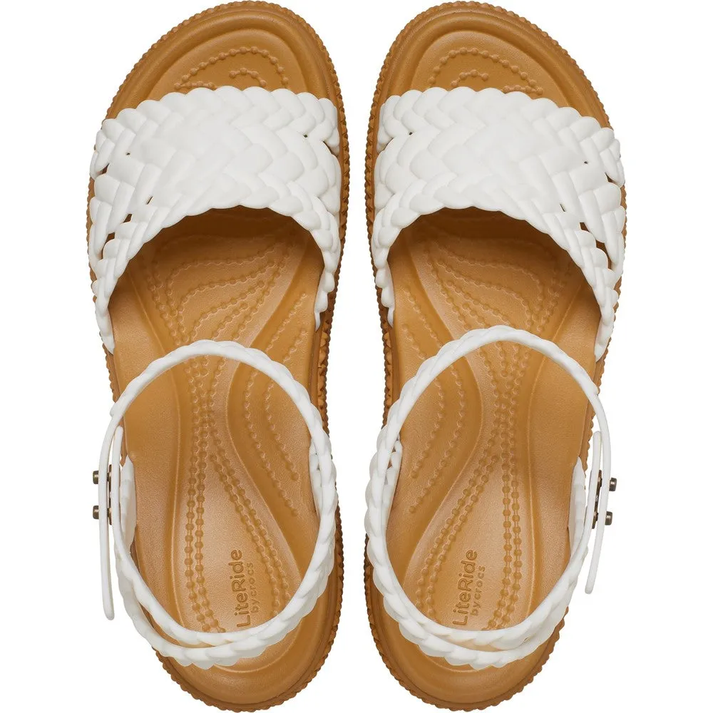 Crocs Brooklyn Woven Ankle Strap Wedge Eco-Friendly Footwear