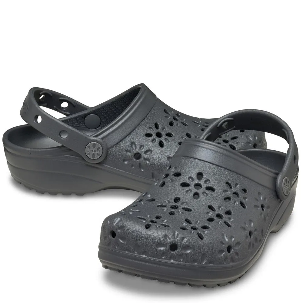 Crocs Unisex Classic Floral Cut Out Clog day trip
