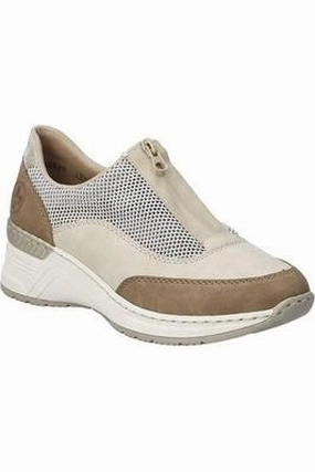 Rieker Ladies Shoes N4357 60 Beige combi Multi Purpose
