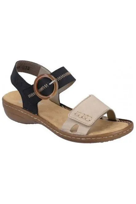 Rieker Womens 608Z3 62 beige Open Finish Autumn Breeze