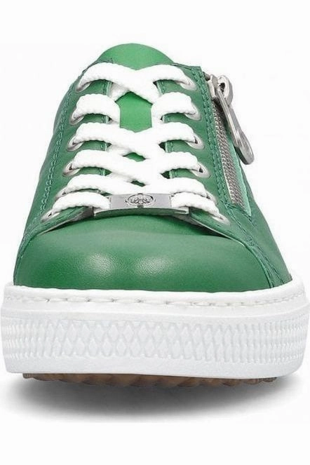 Comfortable Step Shoes Rieker L59L1-52 in Green ladies sneaker