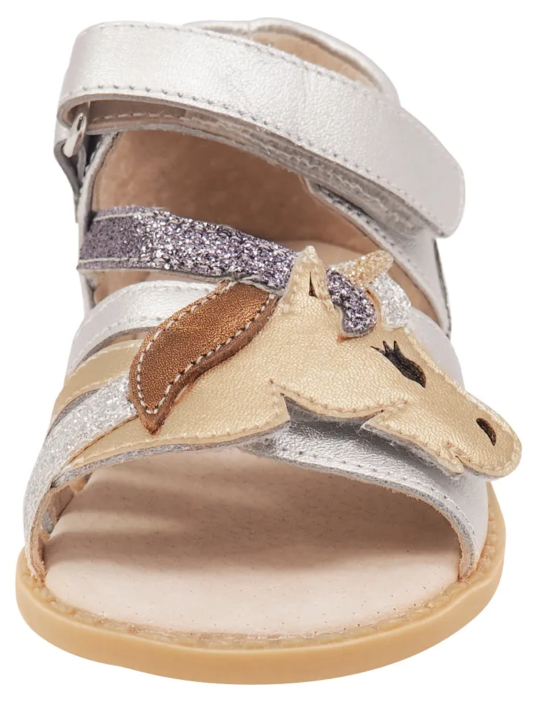 Livie & Luca Girl's Unicorn Sandals, Silver Metallic Asics Dynablast 5 Running Shoes