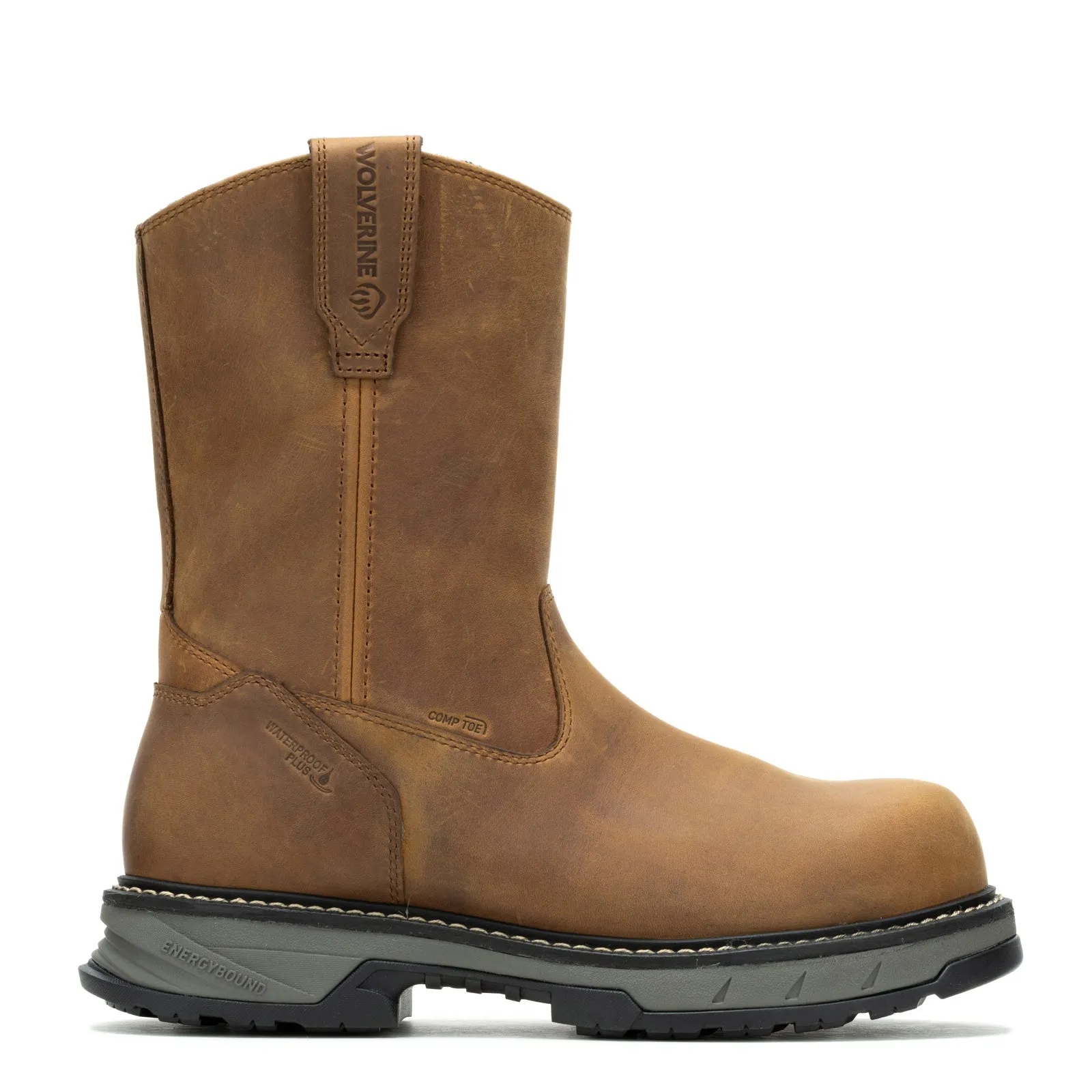 Easy Fit Men's Wolverine Boots, ReForce EnergyBound CarbonMax Wellington Work Boot