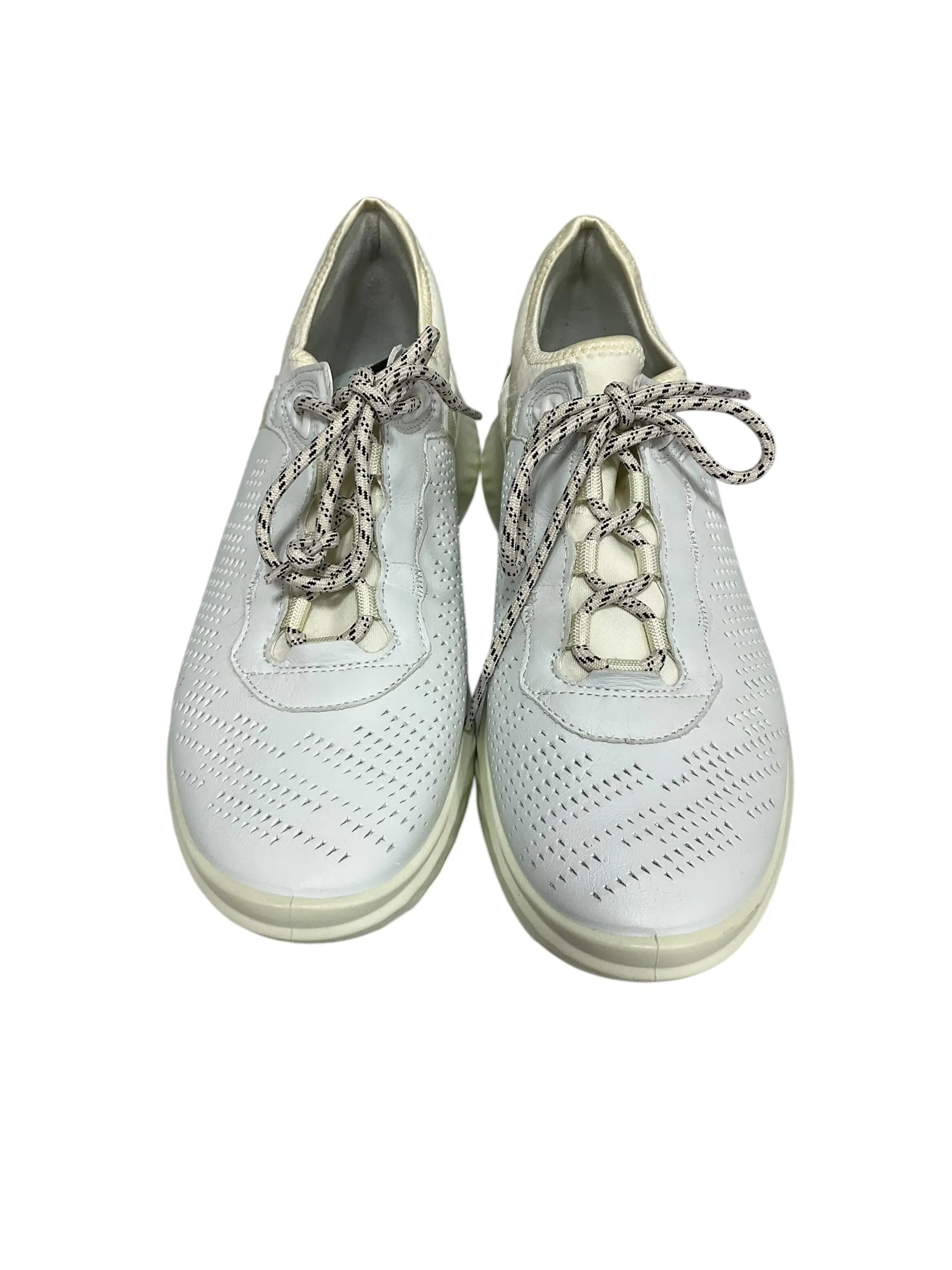 Shoes Athletic By Ecco In Beige, Size: 9 Adidas Hoops Mid Classic Shoes