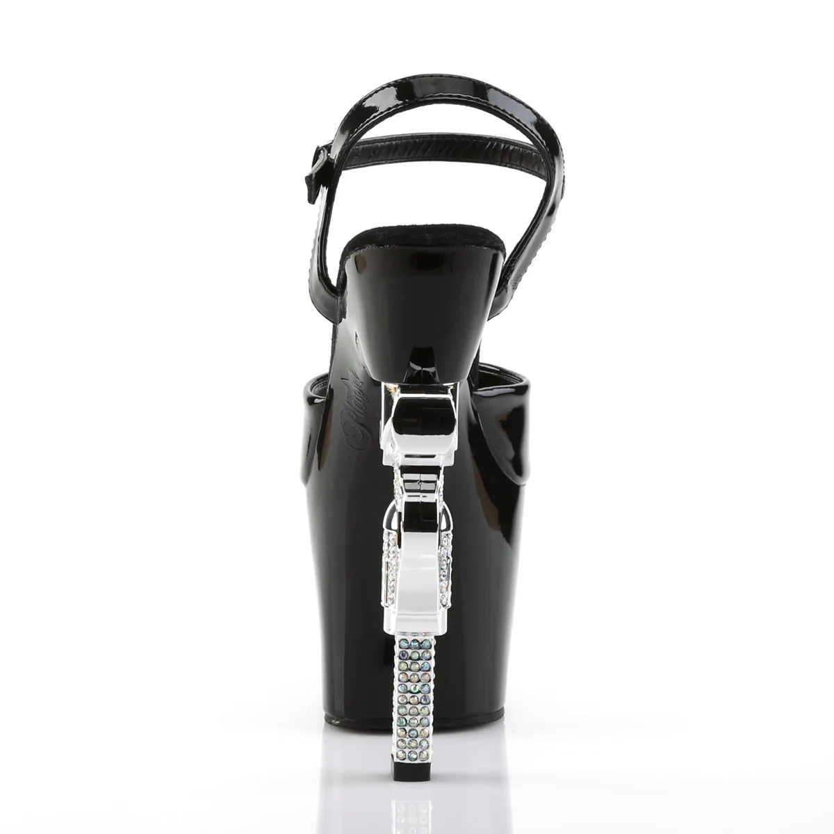 Customize Your Own Asics Wrestling Shoes REVOLVER-709 Pleaser Black Sexy Platform Shoes (Pole Dancing Heels)