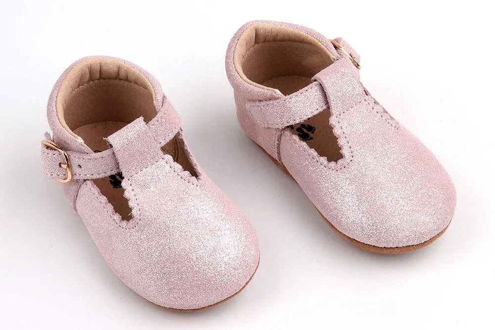 Riley T-Straps - Sparkle Pink Upcoming Asics Shoes