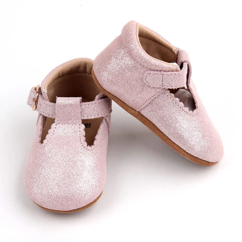 Asics Reflective Shoes Riley T-Straps - Sparkle Pink