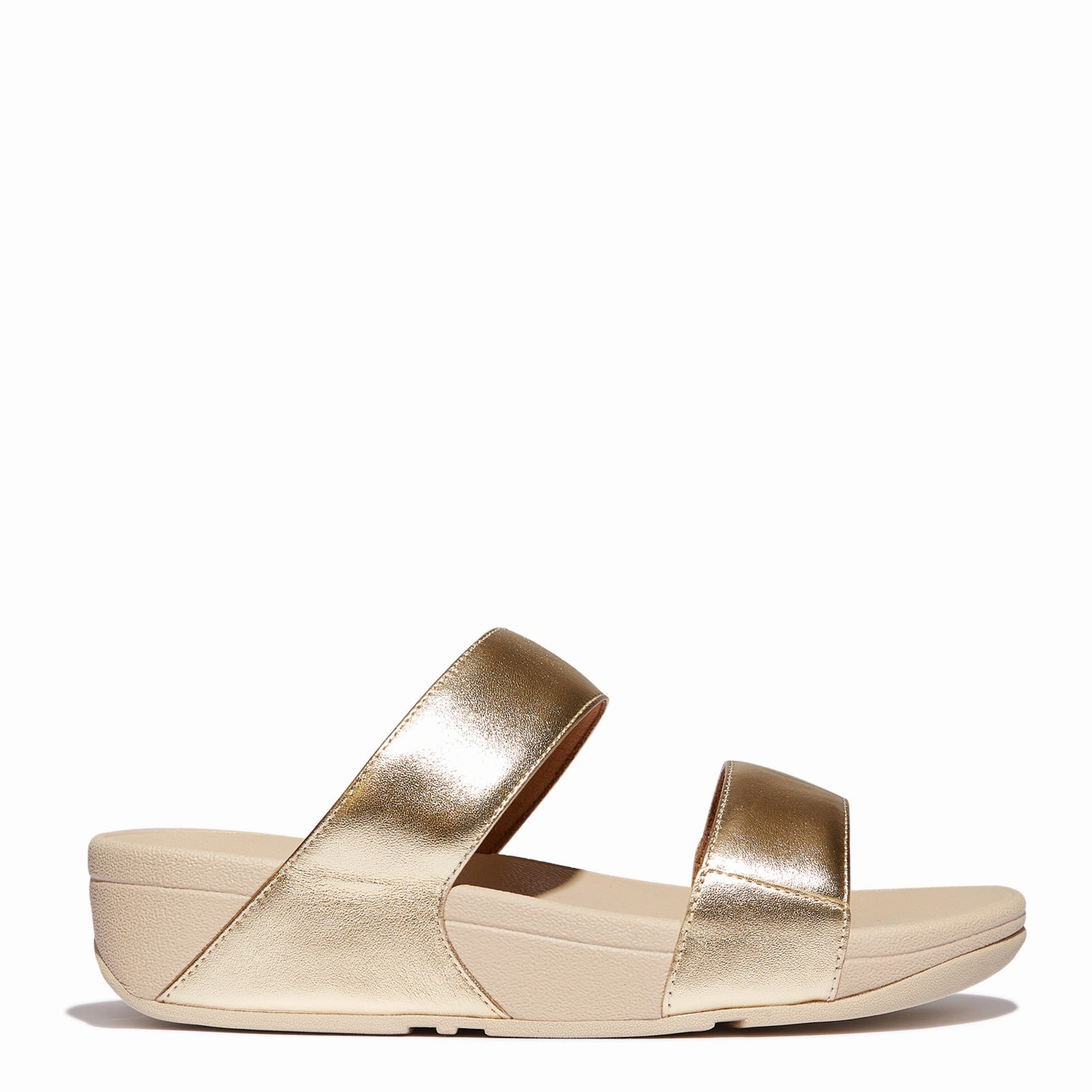 Women's FitFlop, Lulu Leather Slide Breathable Shoes Sea View