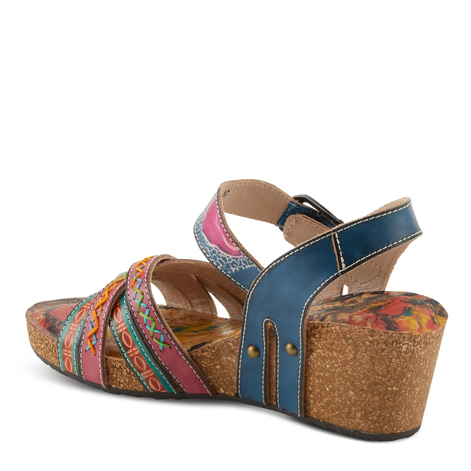 Simple Wear Balanced Design Women's L'Artiste By Spring Step, Bosquet Wedge Sandal