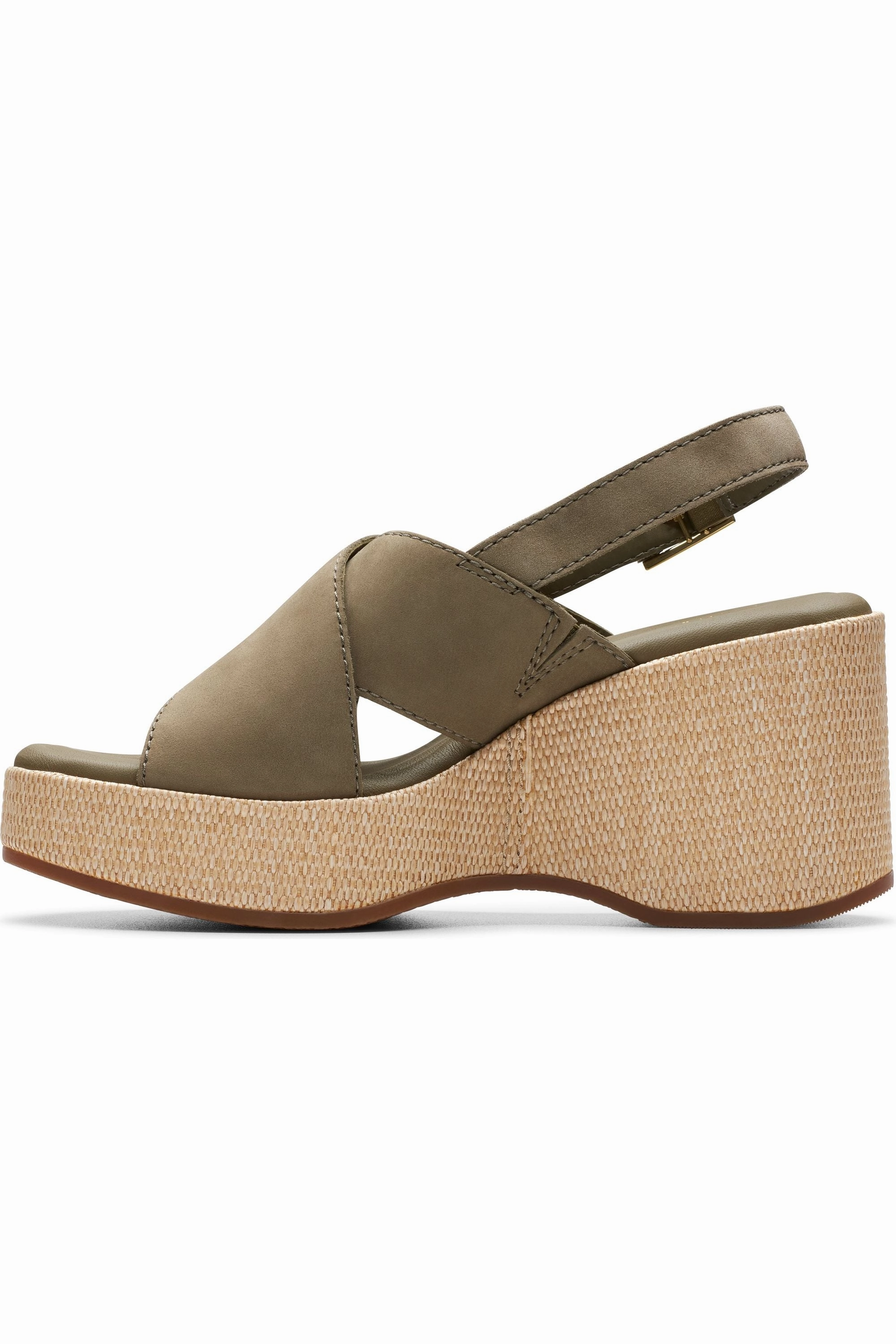 Style Meets Comfort Footwear Fish Glow Clarks Manon Wish in Olive Nubuck