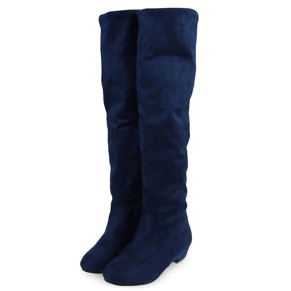 Ankle Boots Booties Round Toe Knee Length Boots for Woman