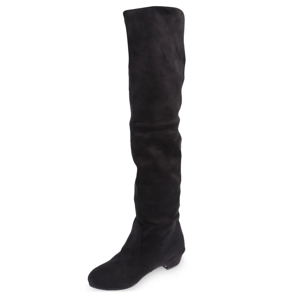 The Herta E2 Speed Or Atk Boots Round Toe Knee Length Boots for Woman