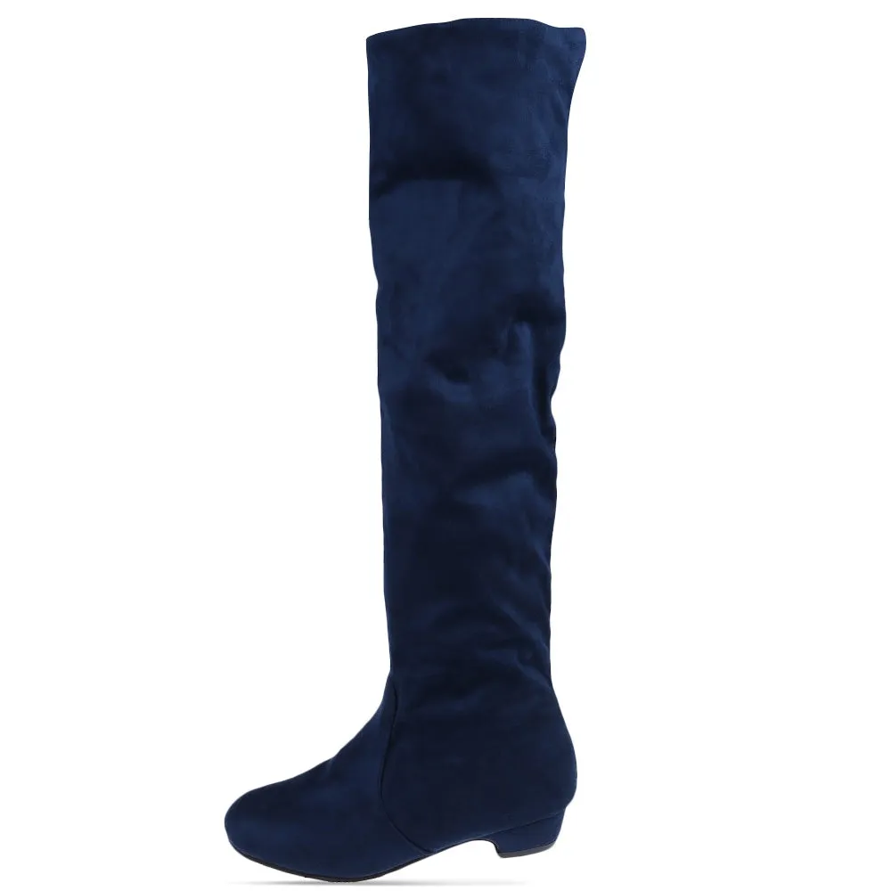 Round Toe Knee Length Boots for Woman Rubber Fishing Boots