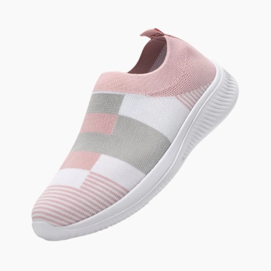 Round Toe, Slip-on : Walking Shoes for Women Loafers