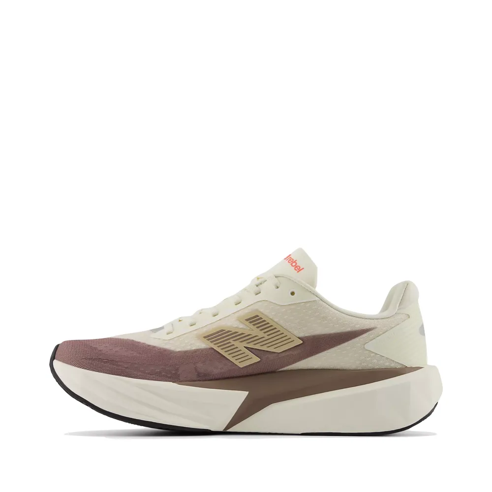 New Balance Shoe Fit New Balance Men's FuelCell Rebel v5 Sneaker in Angora with Earth Shadow and Sea Salt