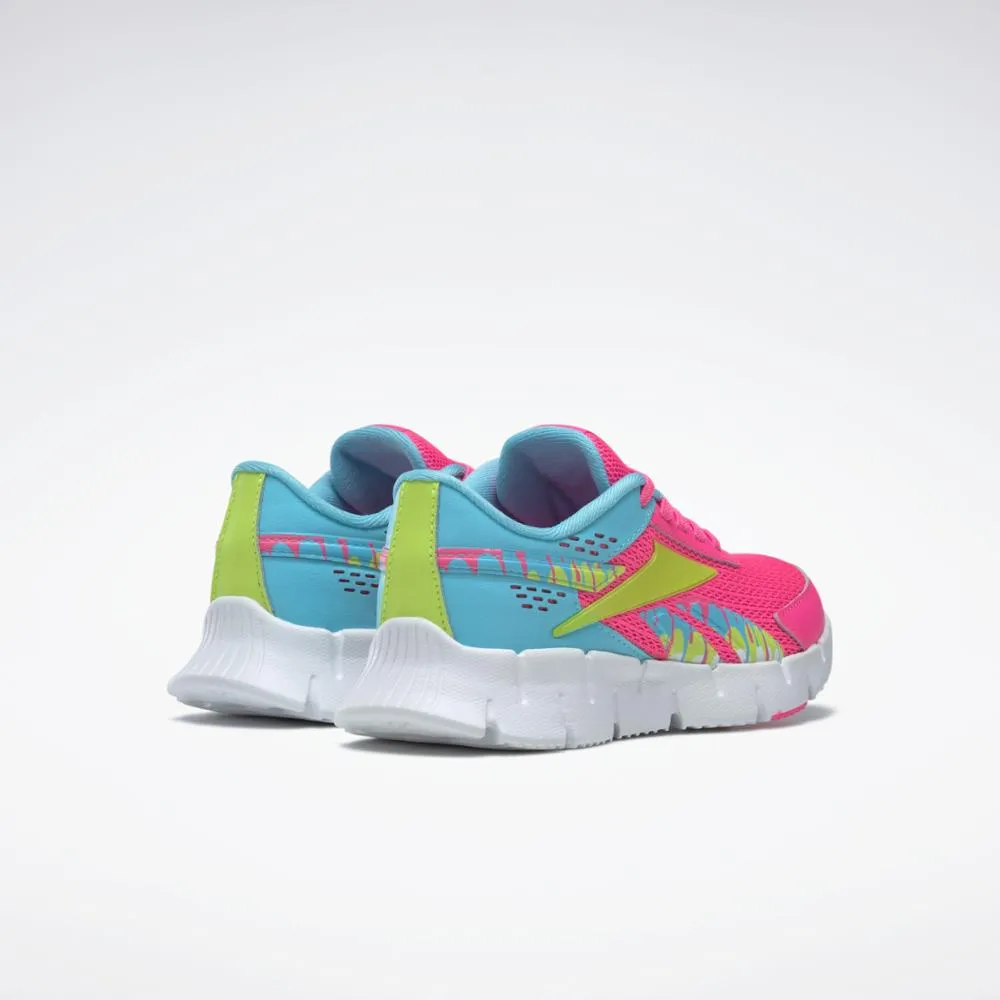 Reebok Footwear Kids ZIG DYNAMICA 2.0 ALT ATOMIC PNK/DIGITAL BLUE/ACID Y Asics Tennis Shoes Court Ff