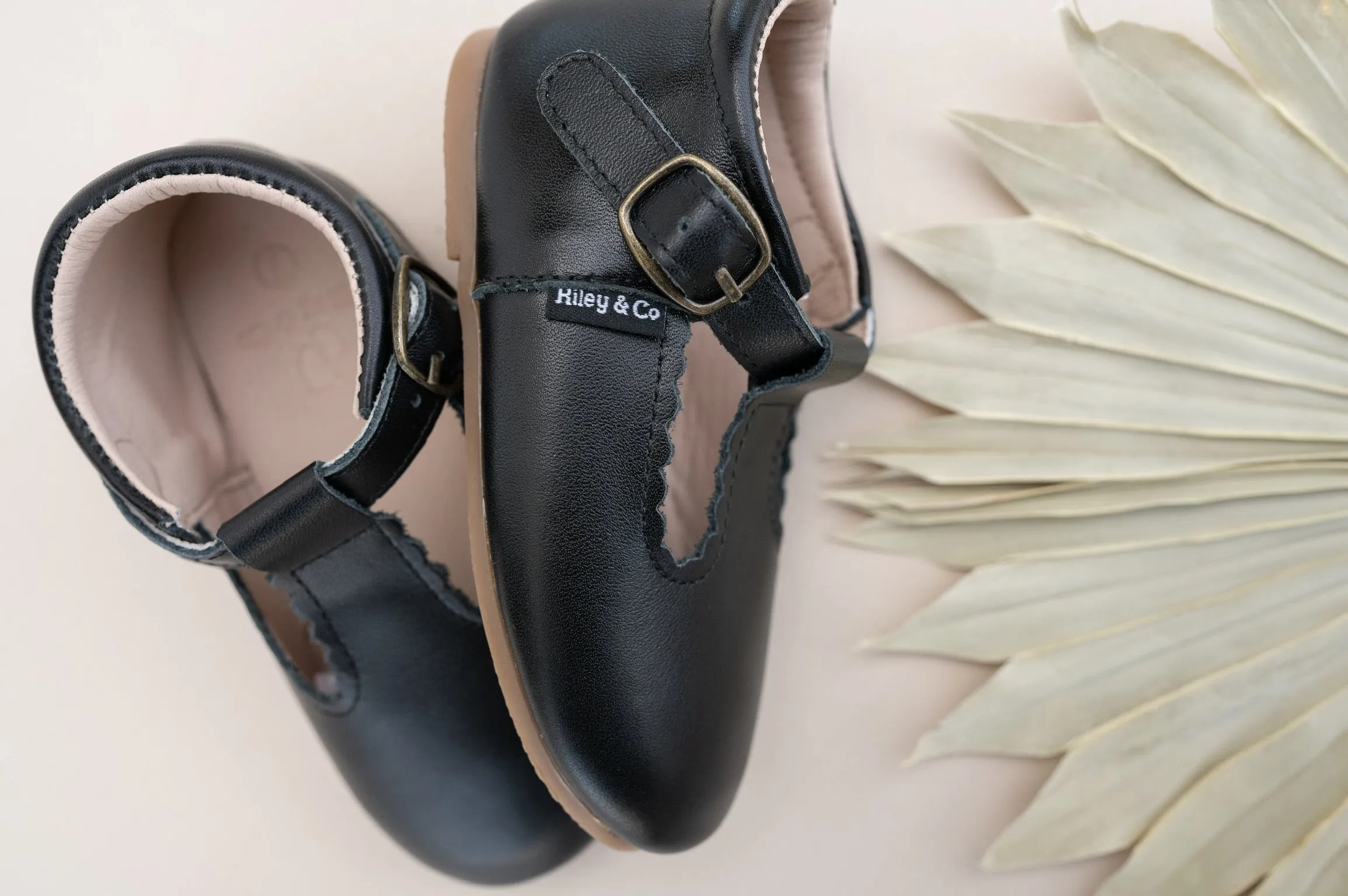 Kill Bill Shoes Asics Riley T-Straps - Onyx Black