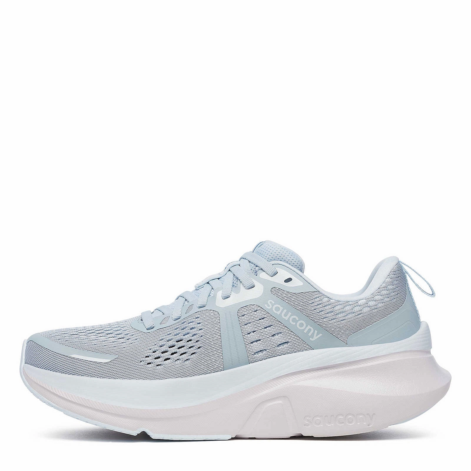 Women's Saucony, Guide 18 Running Shoe running on an indoor track shoes