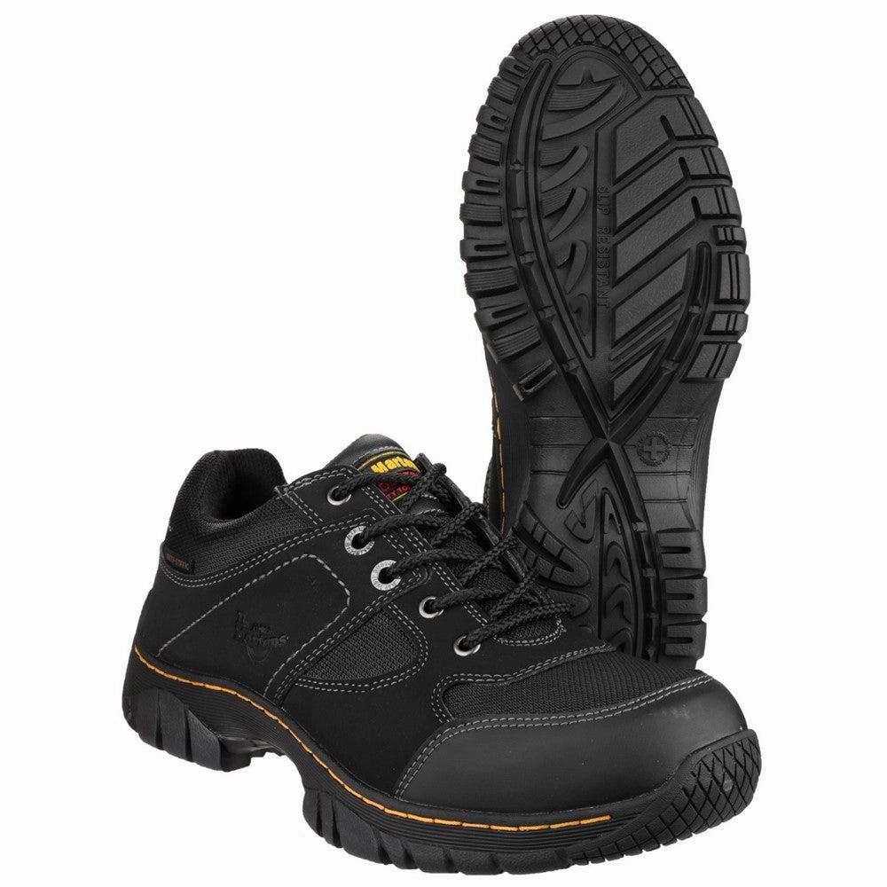 Dr Martens Gunaldo Safety Shoe running in a dune area shoes