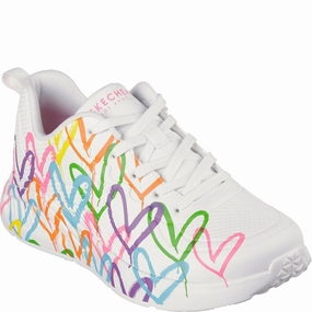 Active Comfort Skechers Uno Lite Heart Of Hearts Trainers