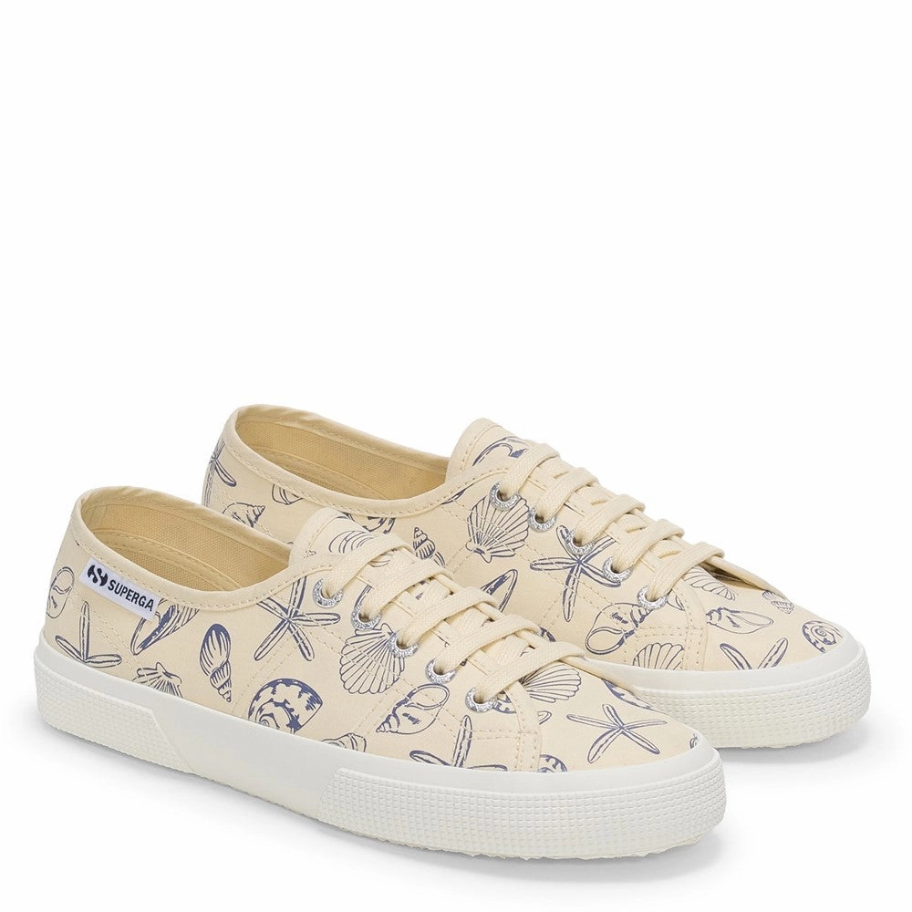 moisture - wicking running shoes Superga 3750 Seashells Print Trainer