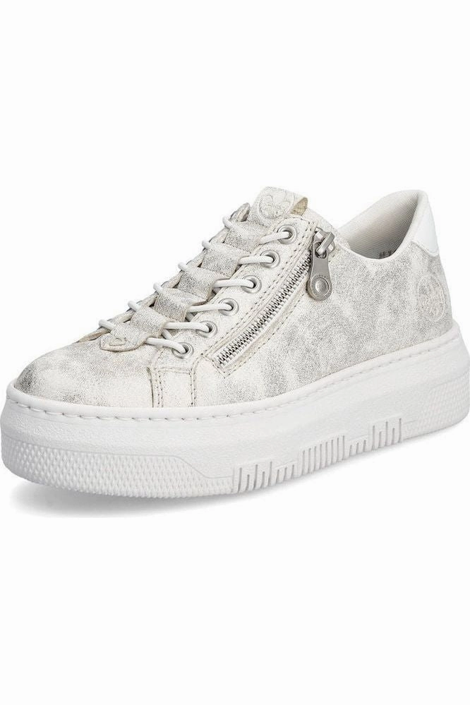 Airport Travel Rieker ladies sneakers M1953-60 in beige gold