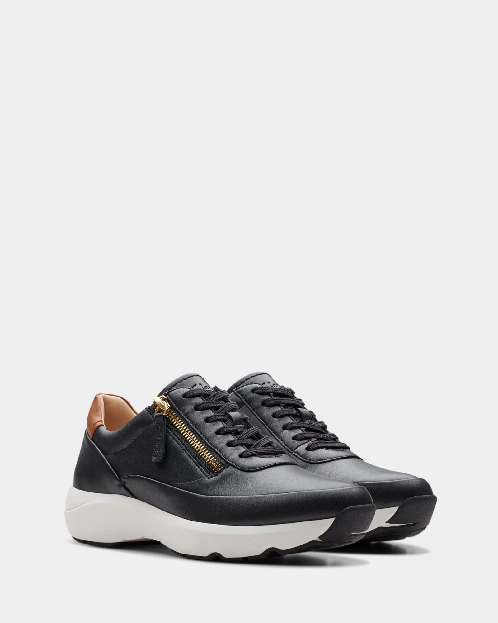 slow run expedition - running shoes Tivoli Zip Black Leather