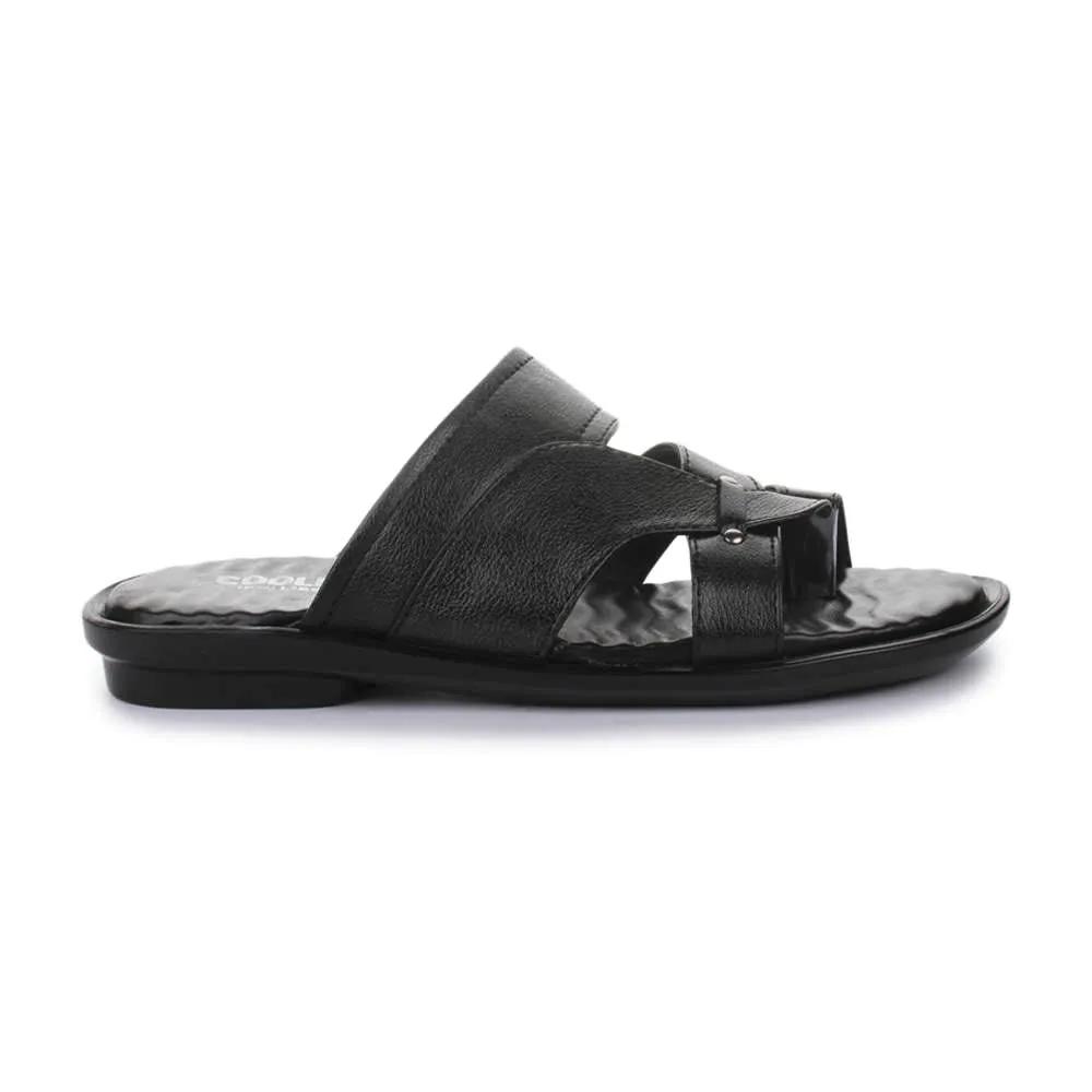 Coolers Casual (Black) Slippers For Men TRL-113 By Liberty Ye Slippers