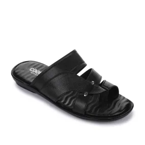 Coolers Casual (Black) Slippers For Men TRL-113 By Liberty Fancy Slippers