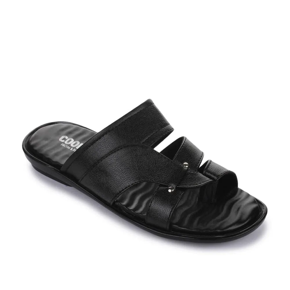 Bride Slippers Coolers Casual (Black) Slippers For Men TRL-113 By Liberty