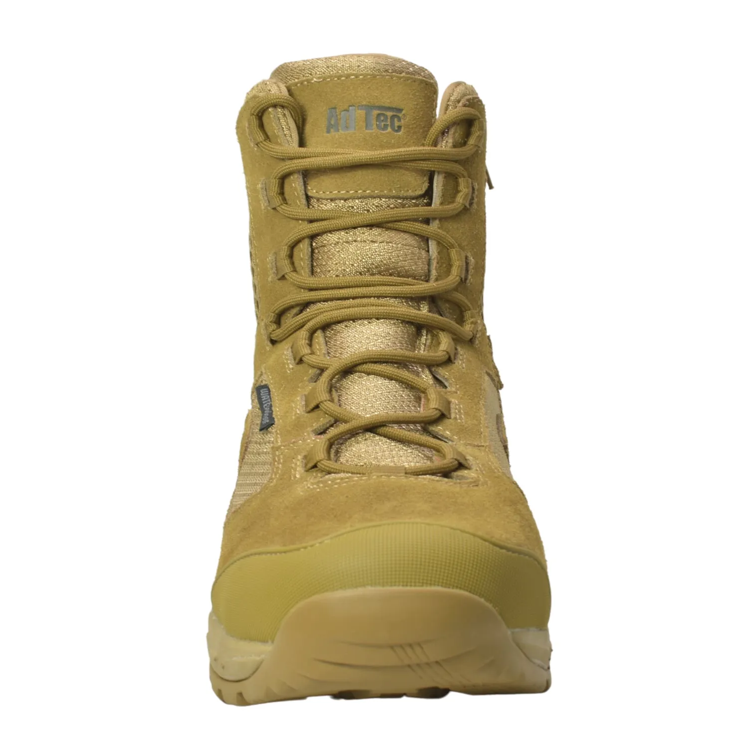 Breathable Leather Work Boots AdTec Mens 6in Hiker Waterproof Brown Leather Work Boots