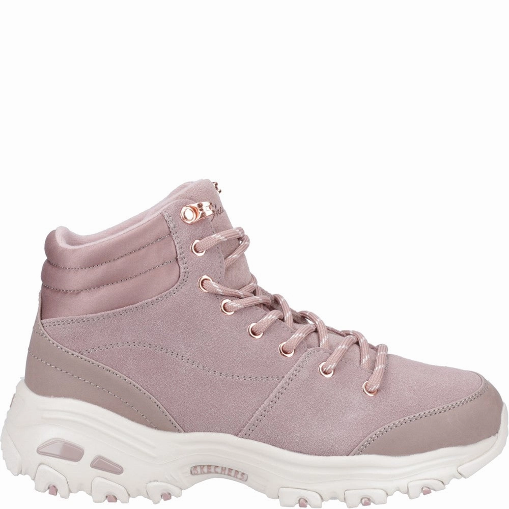 Neutral Vibe Skechers D'Lites Ankle Boots