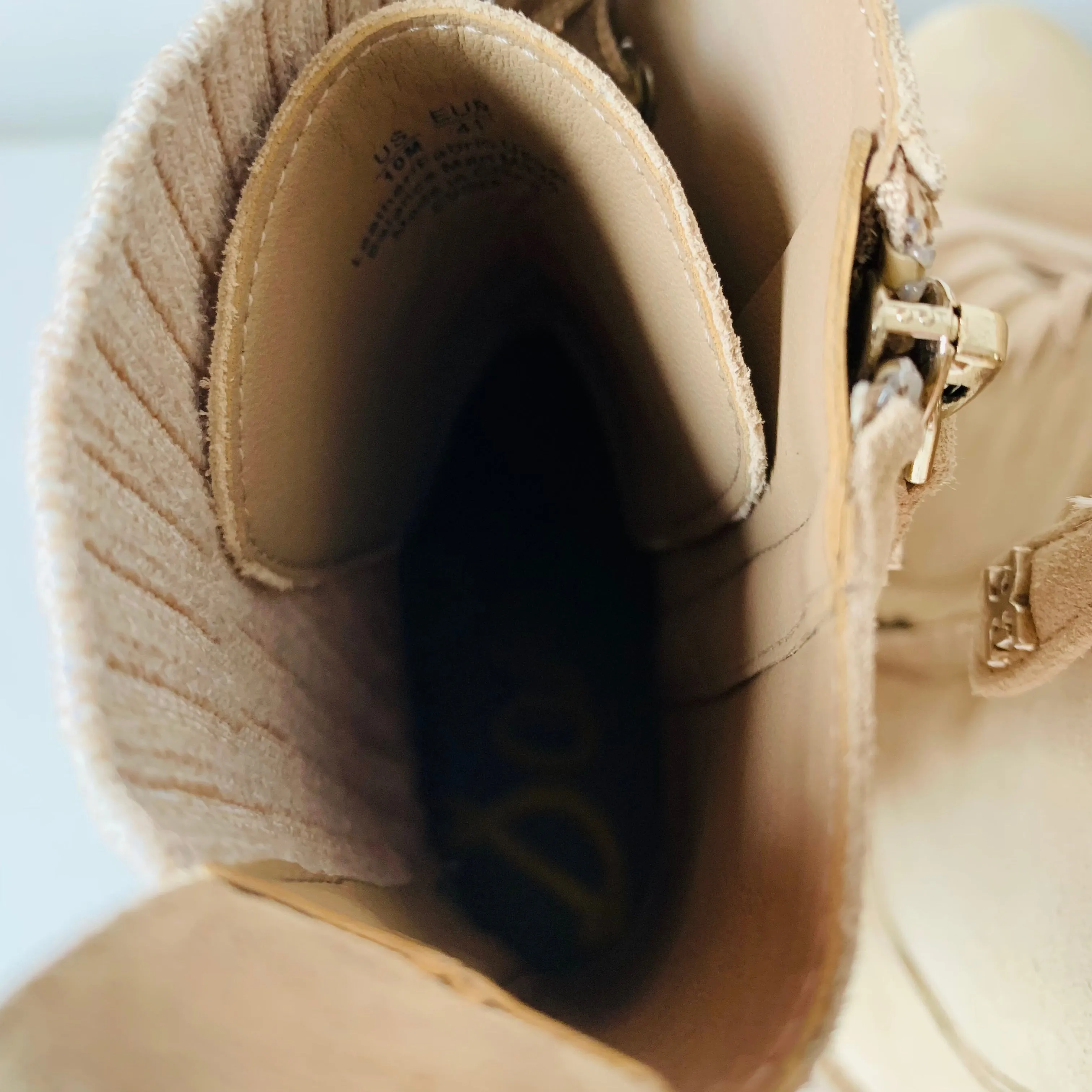 Adidas Low Shoes Sam Edelman Womens Lydell Lace Up Boots in Beige Size 10