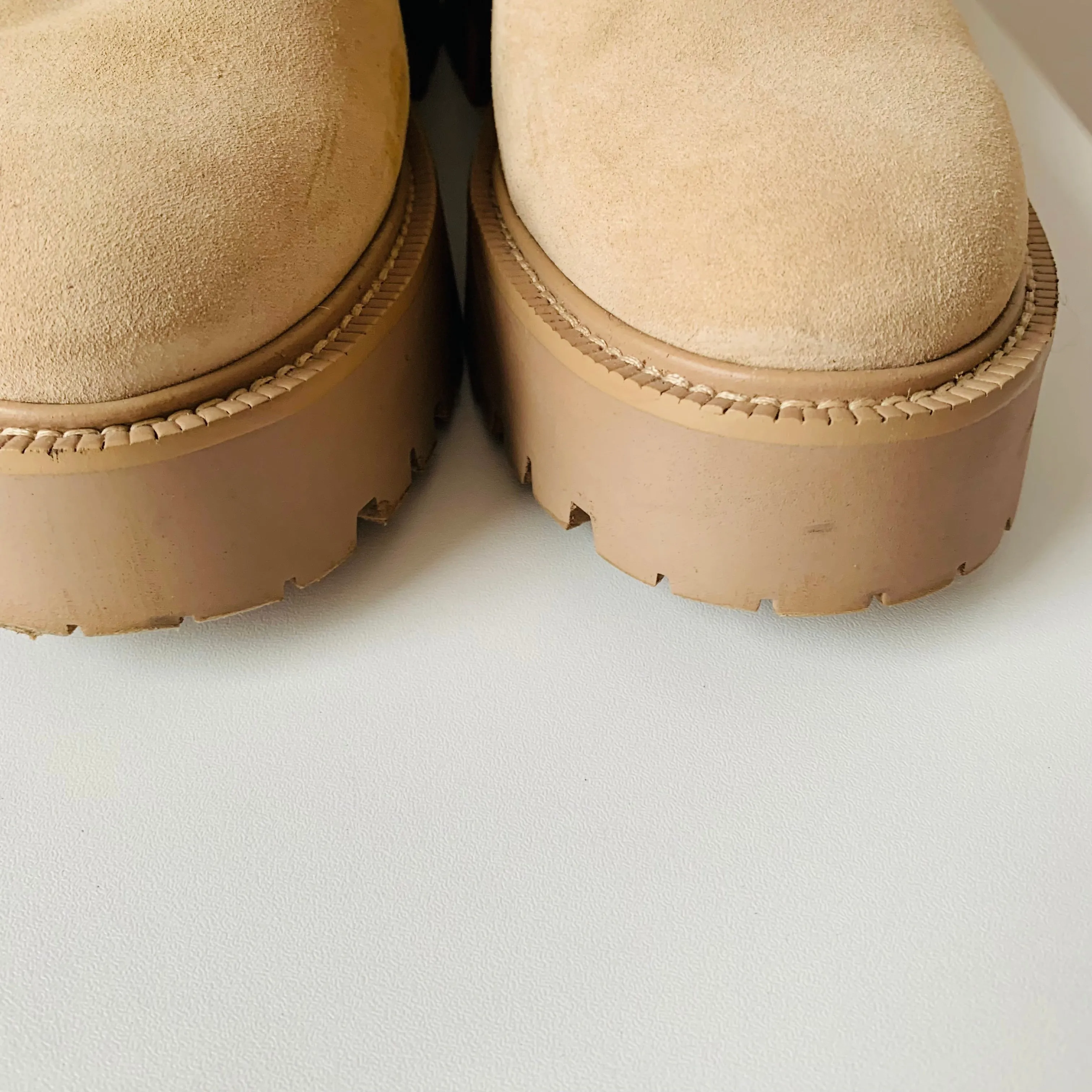 Sam Edelman Womens Lydell Lace Up Boots in Beige Size 10 Adidas Limited Edition Shoes