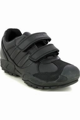 FlexibleOutsole Rain Day Geox Savage J841VB School Shoes in Black