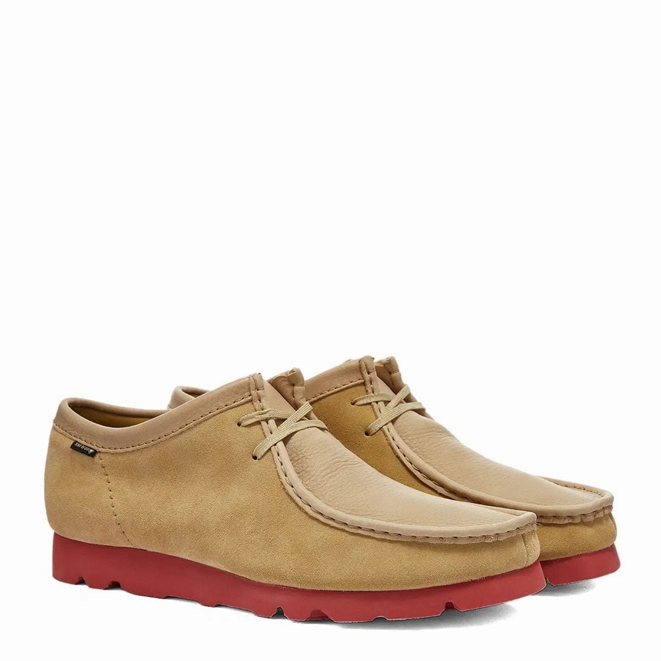 Comfortable Footwear Sand View Clarks Originals Wallabee Gore-Tex Shoes Maple Suede