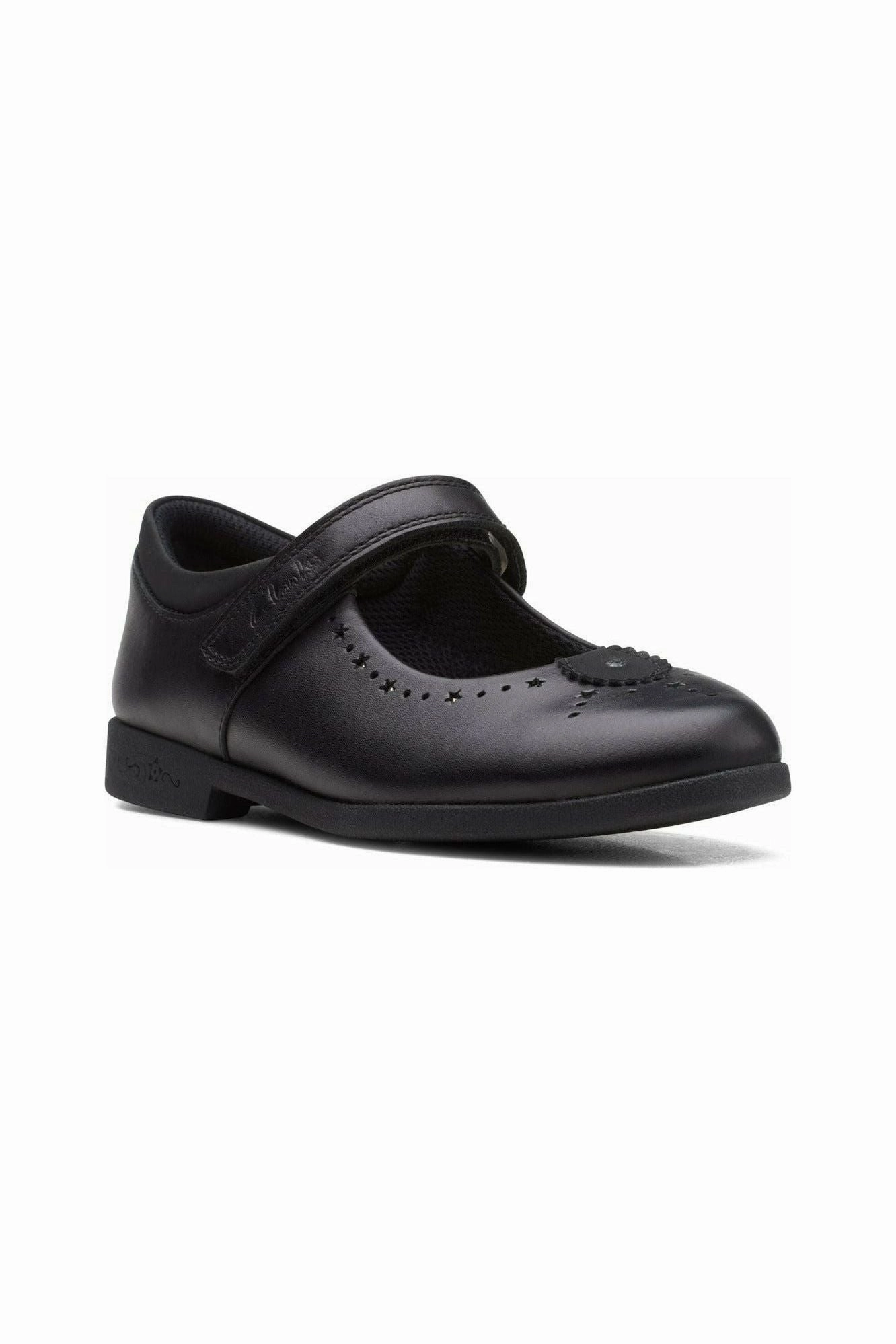 Youth Cool Clarks Magic Step Bar Kid black leather