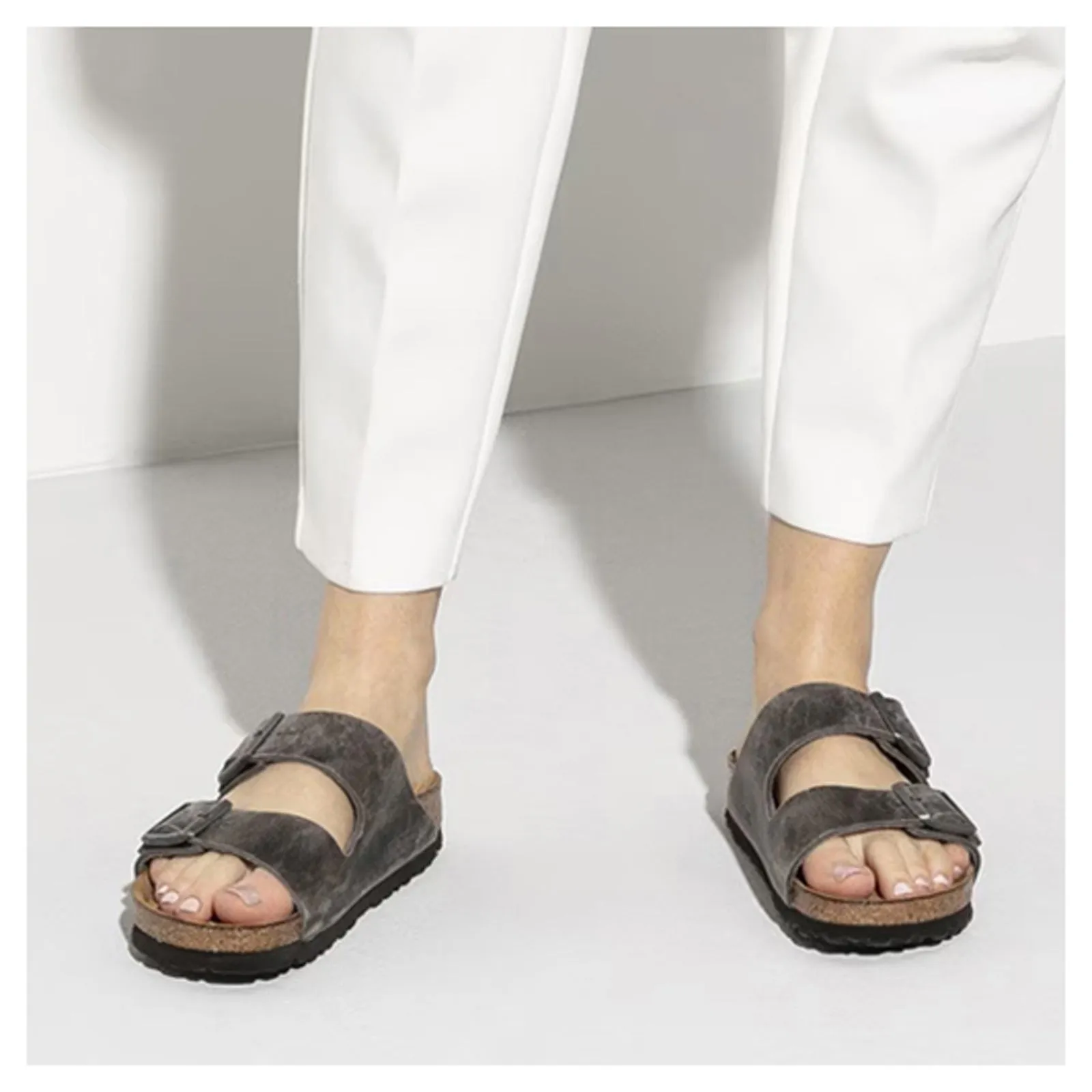 Women's Birkenstock, Arizona Soft Footbed Sandal - Regular Fit Fresh Mood Stretchable