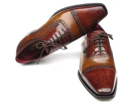 Footwear Dress Shoes Paul Parkman Captoe Oxfords Camel, Red (ID#024-CML-BRD)