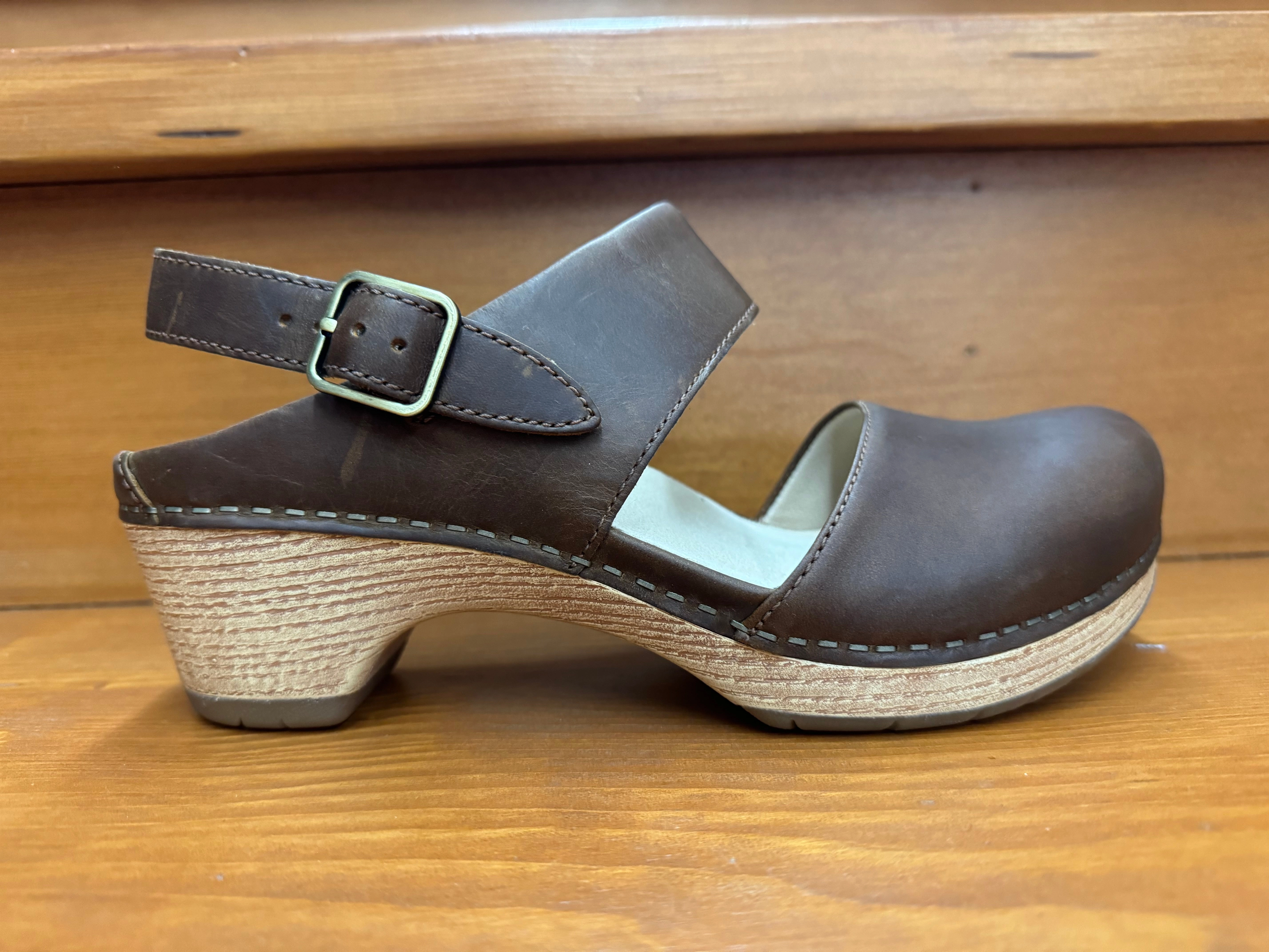 Dansko Lucia Tan Oiled Tree Run Rain Path