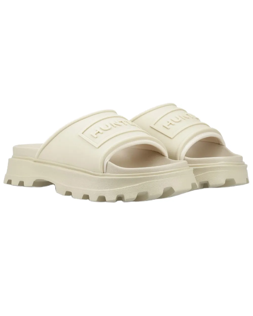 Hunter Womens Moulded Stacked Sliders Best Cozy Slippers